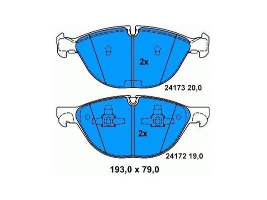 X6 E71 BMW Передние тормозные подушки 34116778048 Предотвращение ржавчины