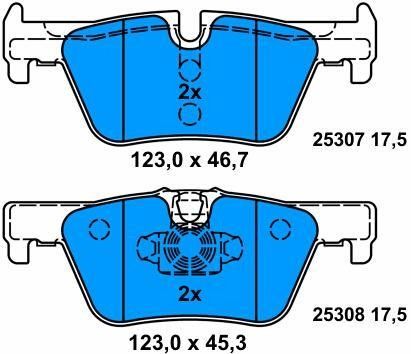 34216850569 Замена автомобильной тормозной колодки для BMW 1 F20 и 2 Coupe F22 Автомобильная тормозная система