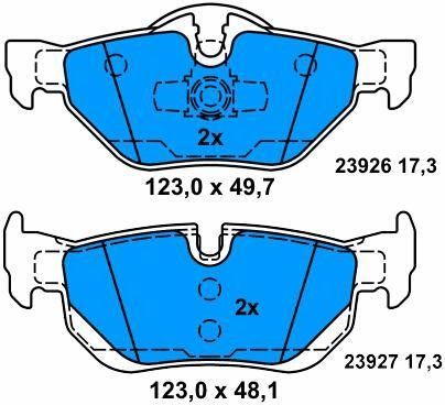 Высокая прочность 34216767150 BMW тормозные части для BMW X1 E84 и 3 Touring E91