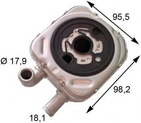 059117021B Части двигателя Масляный охладитель