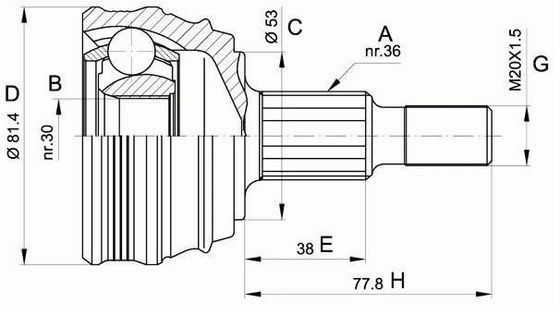 1J0498099 Части трансмиссии
